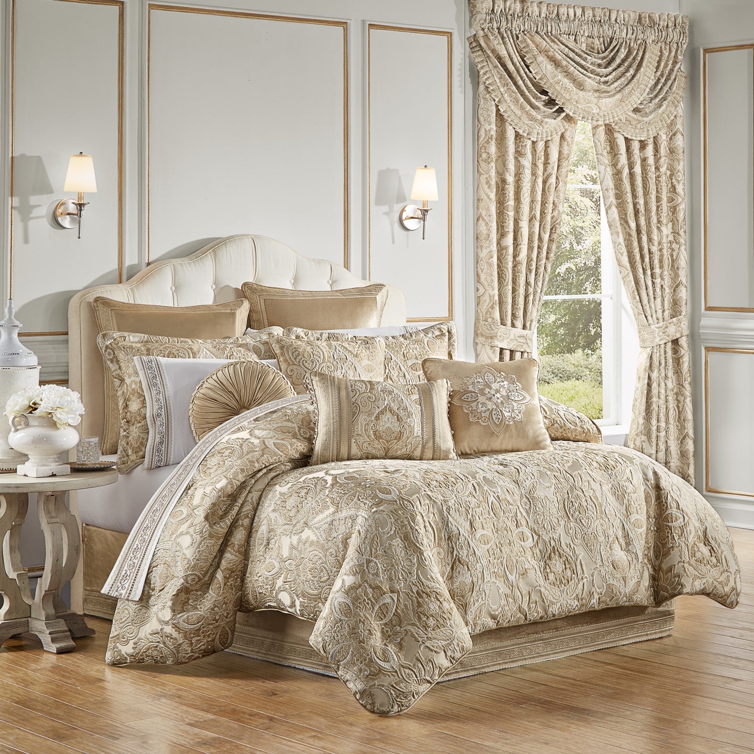 Queen Comforter Set White Tufted Comforter Sets Bedding for Queen Bed –  Cupocupa