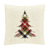 Christopher Plaid 20" Square Embellished Decorative Throw Pillow