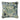Stained Glass Teal 18" Square Quilted Decorative Throw Pillow