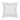 White 18inch Square Decorative Throw Pillow
