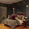 Bordeaux 18" Square Embellished Decorative Throw Pillow