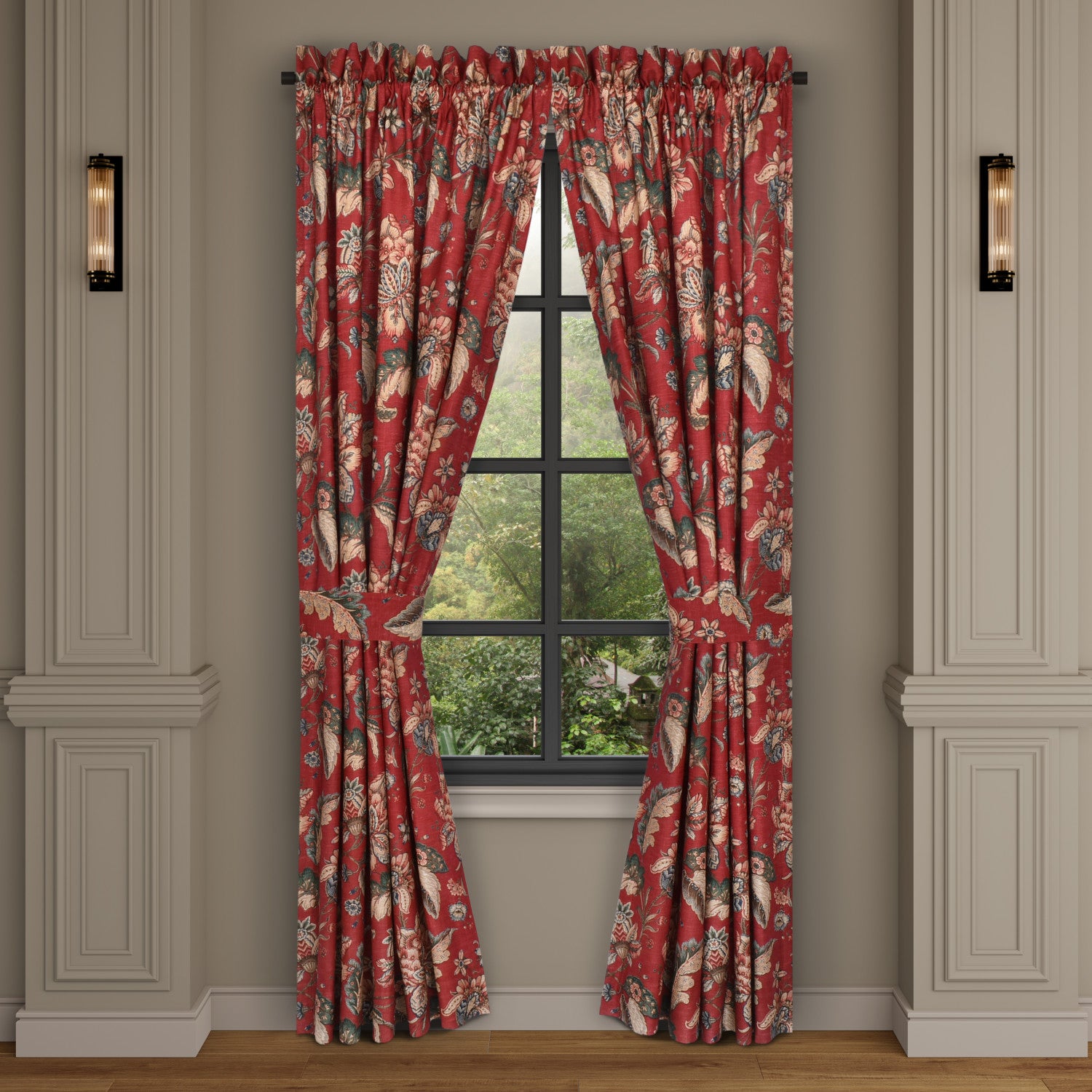 Window Panel Print Enchanted Garden Window Panel Pair – J. Queen New York