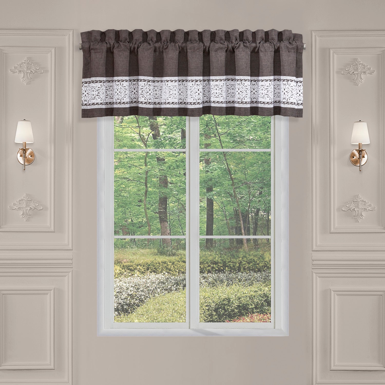 Window Square Valance Flint Window Straight Valance – J. Queen New York