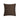Chocolate 20inch Square Quilted Decorative Throw Pillow