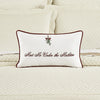 Mistletoe Pillow Boudoir Embellished Decorative Throw Pillow