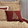 Scroll Christmas Tree Pillow 18Inch Square Decorative Throw Pillow