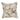 Ivory 18inch Square Quilted Decorative Throw Pillow
