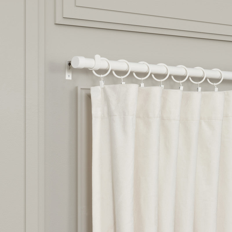 4FT & 6FT & 8FT) 1-3/8 in. Wood Single Smooth Curtain Rod in White – Lumi  Home Furnishings