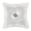 Becco White 18Inch Square Decorative Throw Pillow