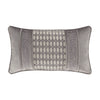 Belvedere Silver Boudoir Decorative Throw Pillow