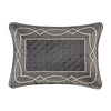 Deco Charcoal Boudoir Decorative Throw Pillow
