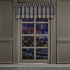 Deco Charcoal Window Straight Valance