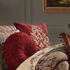 Garnet 18" Square Embellished Decorative Throw Pillow