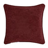 Garnet 18" Square Embellished Decorative Throw Pillow