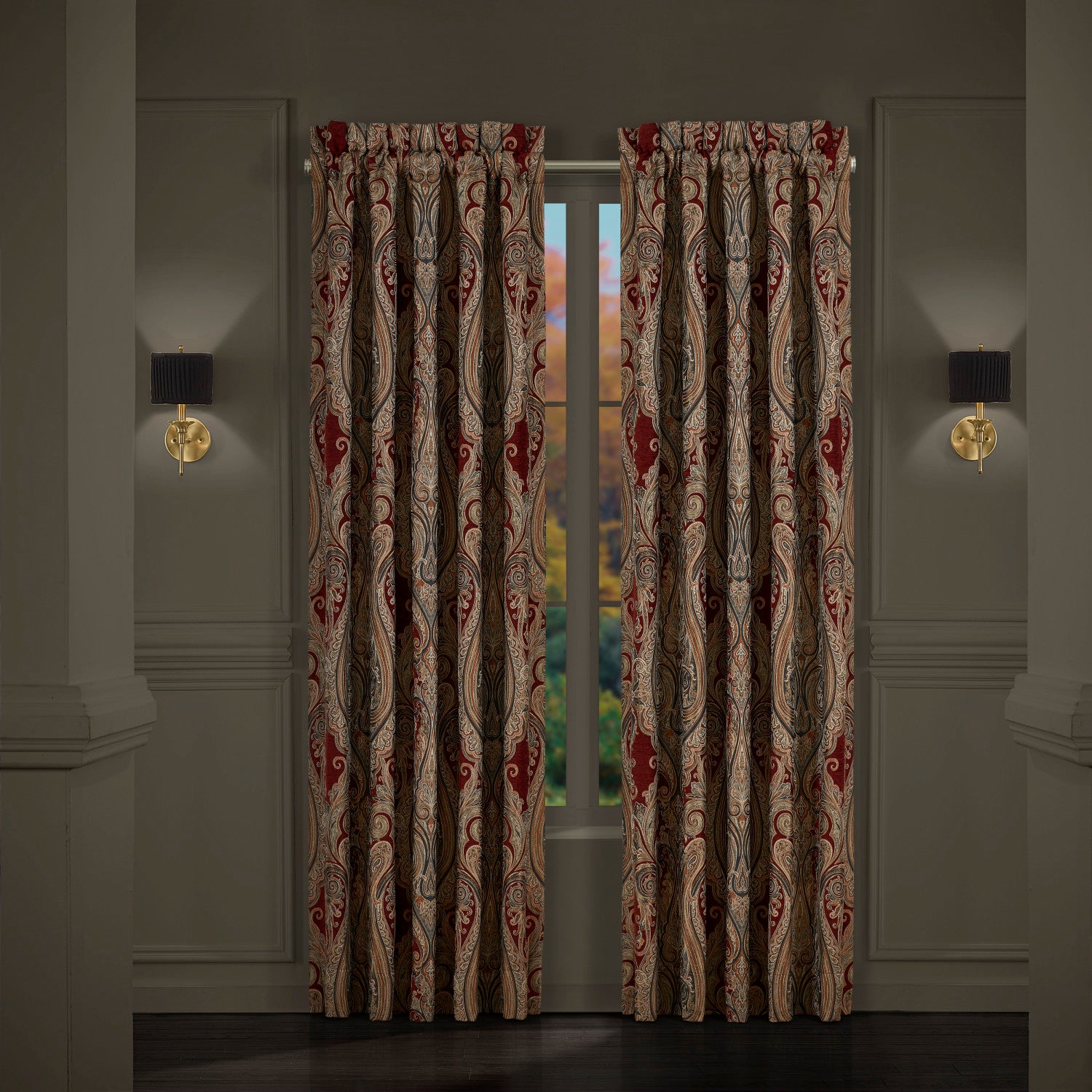 Garnet Window Panel Pair – J. Queen New York