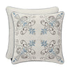 Giovani 18" Square Embellished Decorative Throw Pillow
