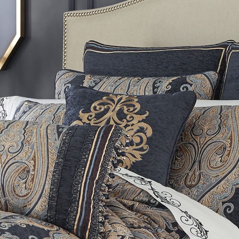 Luciana 18" Square Embellished Decorative Throw Pillow – J. Queen New York