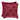 Maribella Crimson 18Inch Square Embellished Decorative Throw Pillow