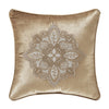 Sandstone 18" Square Embellished Decorative Throw Pillow