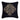 Savoy Black 20Inch Square Decorative Throw Pillow