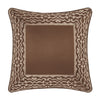 Surano Copper 20Inch Square Decorative Throw Pillow